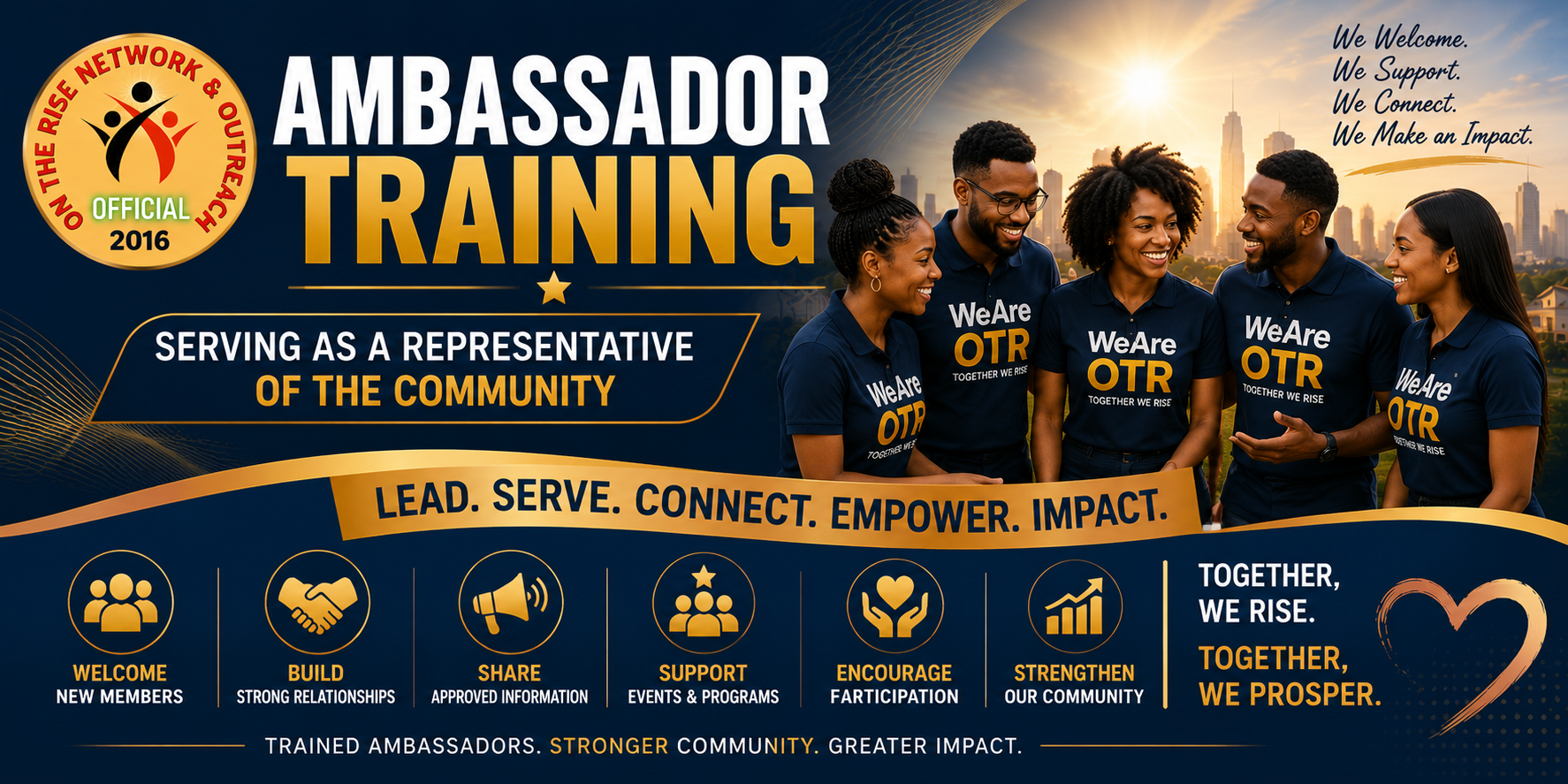 OTR Community Ambassador Training — leadership, service, member engagement, communication, and community impact