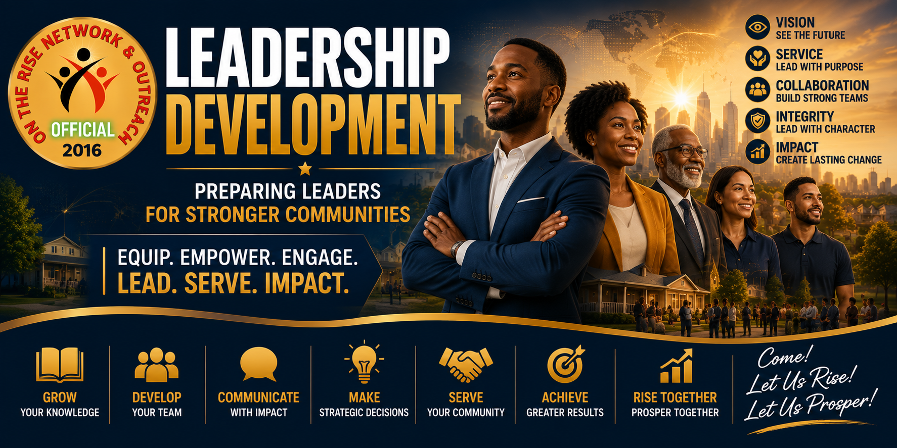 OTR Community Leadership Development — preparing leaders through service, communication, collaboration, vision, and accountability